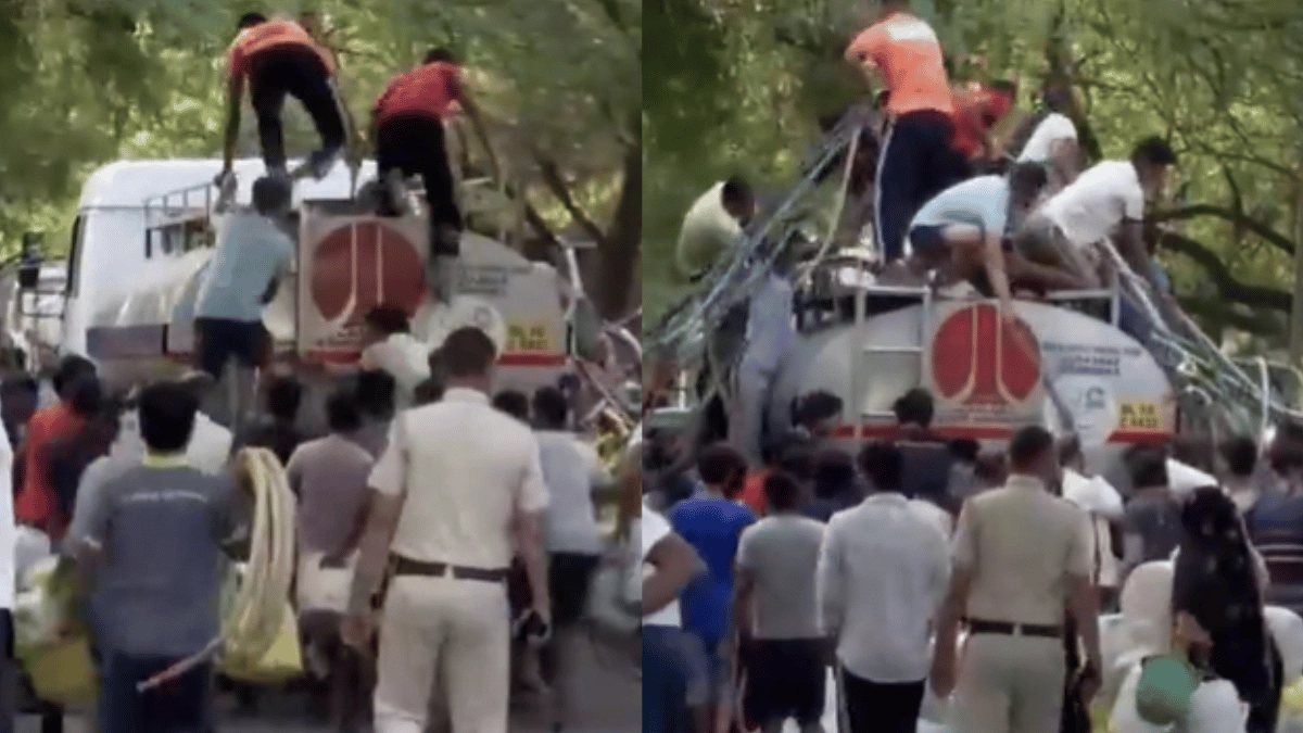 delhi-water-crisis-crowd-hijacks-moving-water-tanker-internet-is-speechless